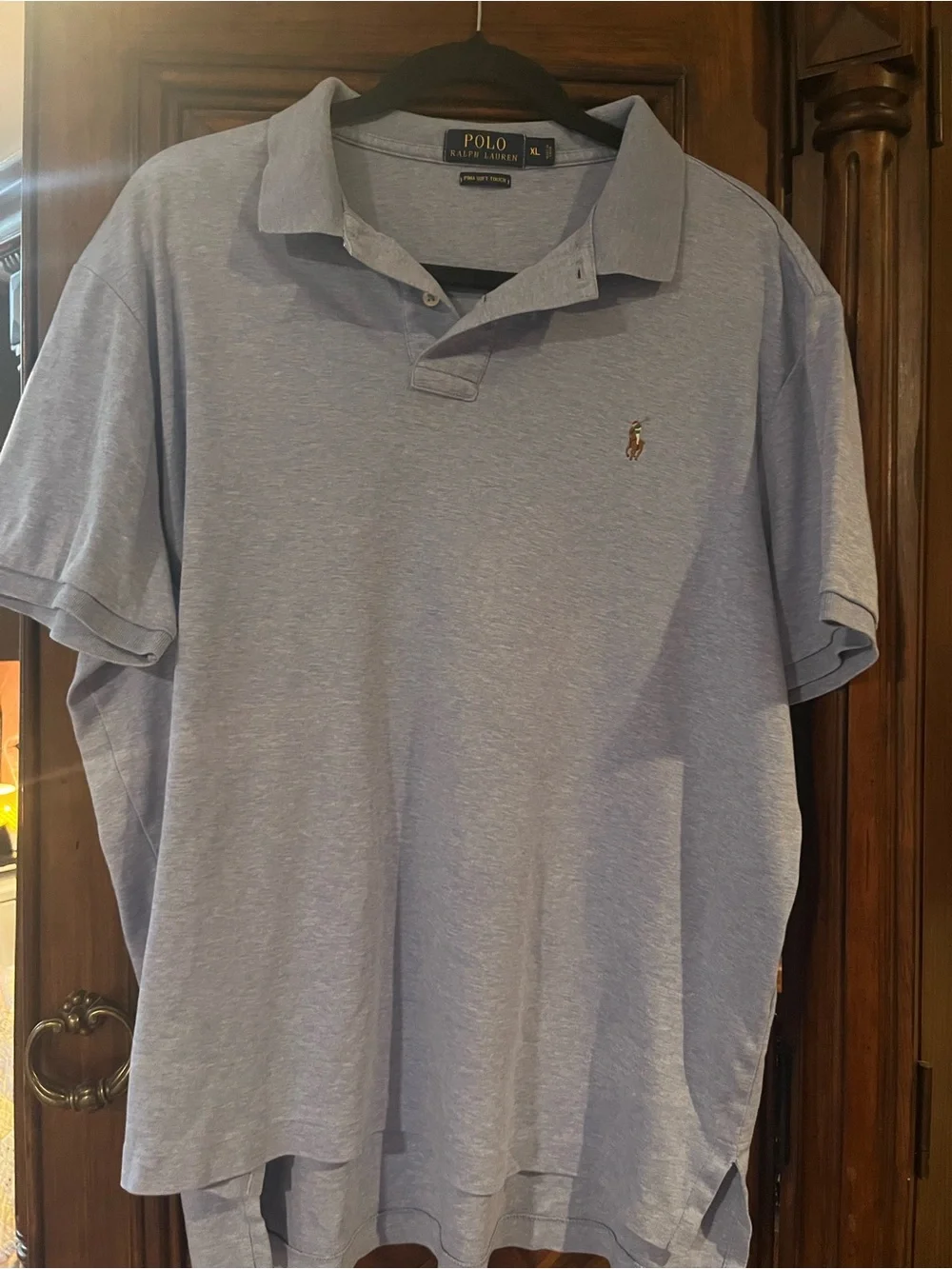 Polo Ralph Lauren Pima Soft Touch Polo Shirt – Light Blue – Men’s XL